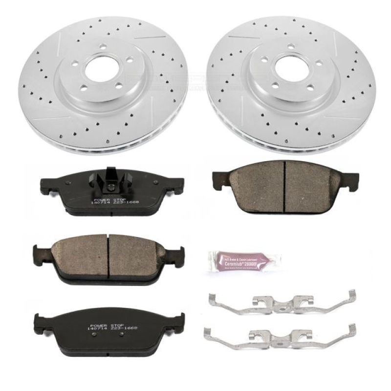PowerStop Power Stop 13-14 Ford Focus Front Z23 Evolution Sport Brake Kit - Brakes Rotors & Pads