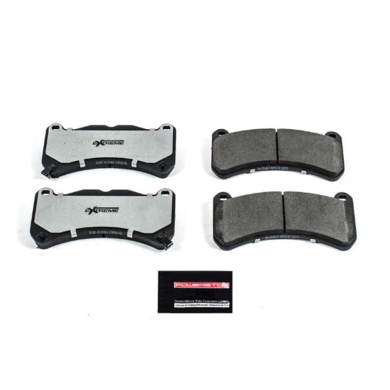 PowerStop Power Stop 13-14 Ford Mustang Front Z26 Extreme Street Brake Pads w/Hardware - Brakes Rotors &