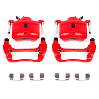PowerStop Power Stop 13-15 Acura ILX Front Red Calipers w/Brackets - Pair - Brakes Rotors & Pads