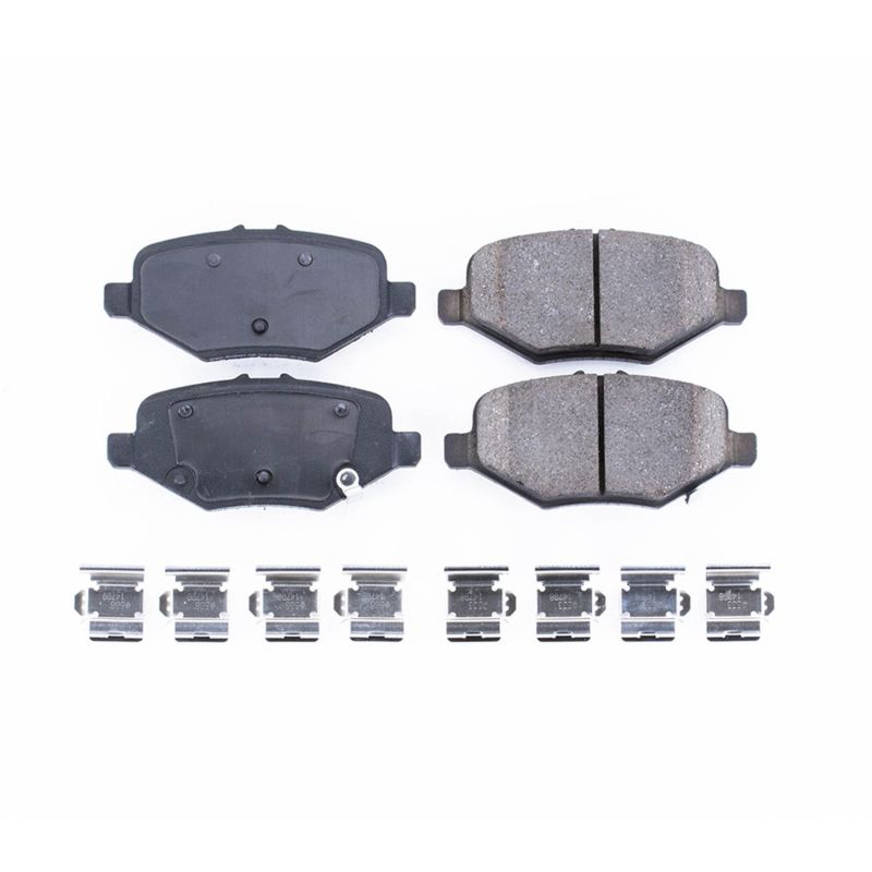 PowerStop Power Stop 13-16 Ford Explorer Rear Z17 Evolution Ceramic Brake Pads w/Hardware - Brakes Rotors &