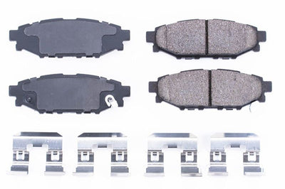 PowerStop Power Stop 13-16 Subaru BRZ Rear Z17 Evolution Ceramic Brake Pads w/Hardware - Brakes Rotors &