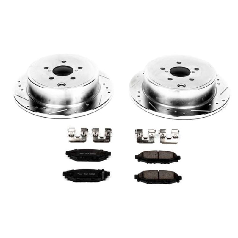 PowerStop Power Stop 13-16 Subaru BRZ Rear Z23 Evolution Sport Brake Kit - Brakes Rotors & Pads