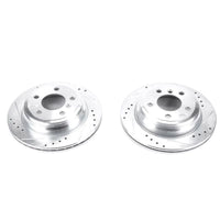 PowerStop Power Stop 13-18 BMW 320i xDrive Rear Evolution Drilled & Slotted Rotors - Pair - Brakes Pads