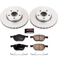 PowerStop Power Stop 13-18 Ford C-Max Front Z17 Evolution Geomet Coated Brake Kit - Brakes Rotors & Pads