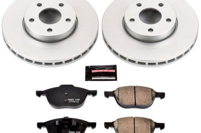 PowerStop Power Stop 13-18 Ford C-Max Front Z17 Evolution Geomet Coated Brake Kit - Brakes Rotors & Pads