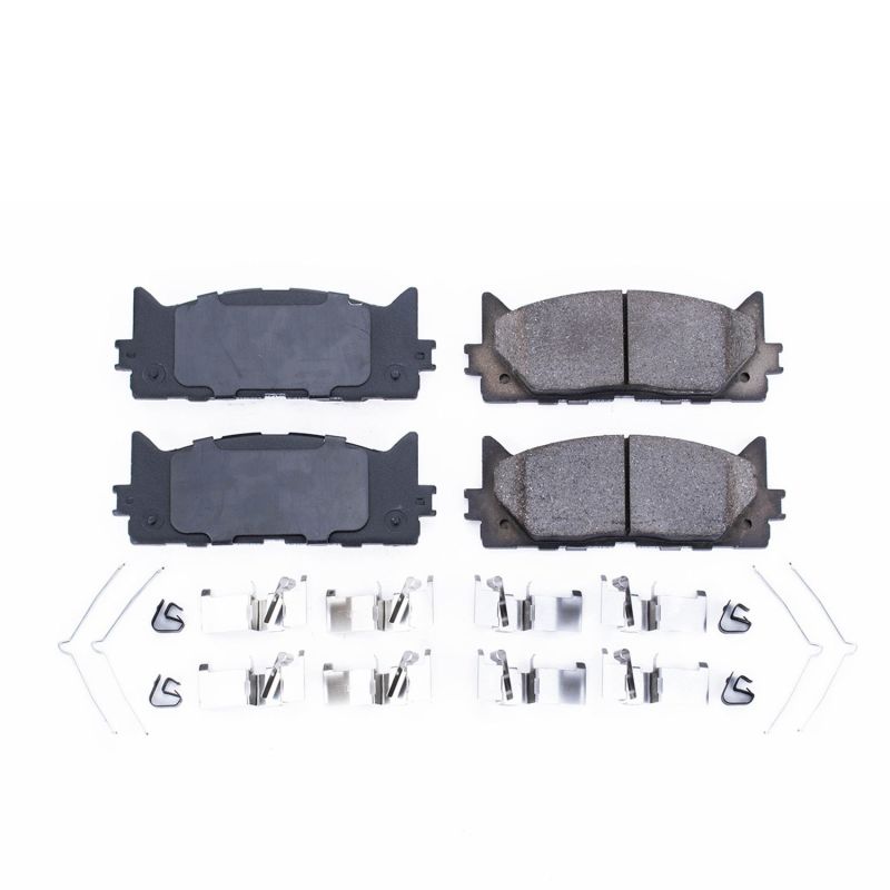 PowerStop Power Stop 13-18 Lexus ES300h Front Z17 Evolution Ceramic Brake Pads w/Hardware - Brakes Rotors &