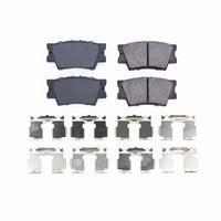 PowerStop Power Stop 13-18 Lexus ES300h Rear Z17 Evolution Ceramic Brake Pads w/Hardware - Brakes Rotors &