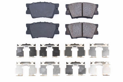 PowerStop Power Stop 13-18 Lexus ES300h Rear Z17 Evolution Ceramic Brake Pads w/Hardware - Brakes Rotors &