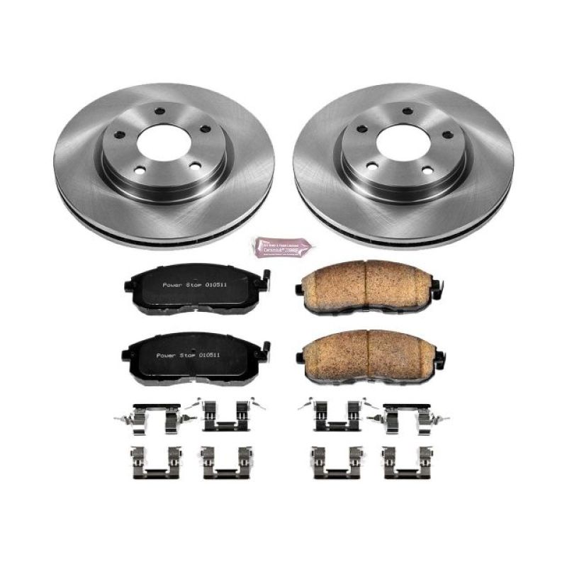 PowerStop Power Stop 13-18 Nissan Sentra Front Autospecialty Brake Kit - Brakes Rotors & Pads