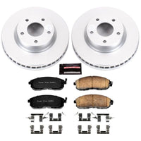 PowerStop Power Stop 13-18 Nissan Sentra Front Z17 Evolution Geomet Coated Brake Kit - Brakes Rotors & Pads