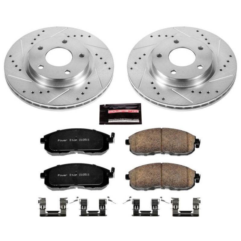 PowerStop Power Stop 13-18 Nissan Sentra Front Z23 Evolution Sport Brake Kit - Brakes Rotors & Pads