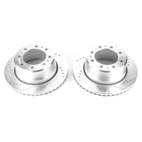 PowerStop Power Stop 13-18 Ram 3500 Rear Evolution Drilled & Slotted Rotors - Pair - Brakes Pads