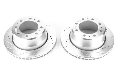 PowerStop Power Stop 13-18 Ram 3500 Rear Evolution Drilled & Slotted Rotors - Pair - Brakes Pads