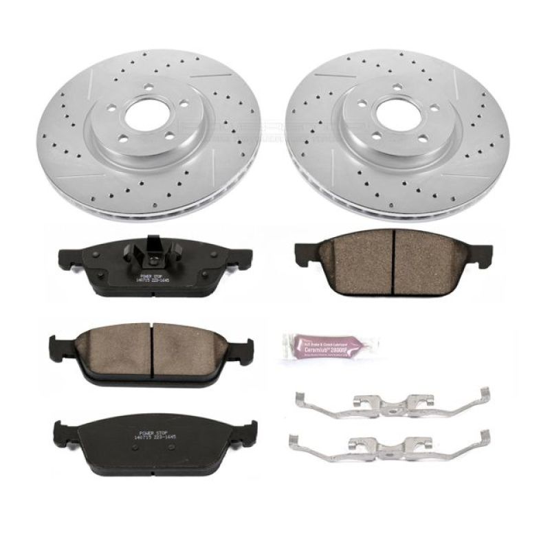 PowerStop Power Stop 13-19 Ford Escape Front Z23 Evolution Sport Brake Kit - Brakes Rotors & Pads