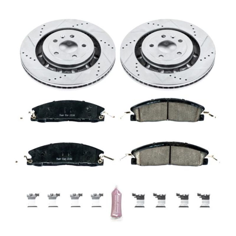 PowerStop Power Stop 13-19 Ford Explorer Front Z23 Evolution Sport Brake Kit - Brakes Rotors & Pads