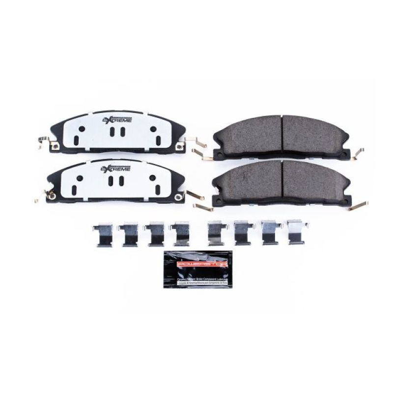 PowerStop Power Stop 13-19 Ford Explorer Front Z36 Truck & Tow Brake Pads w/Hardware - Brakes Rotors