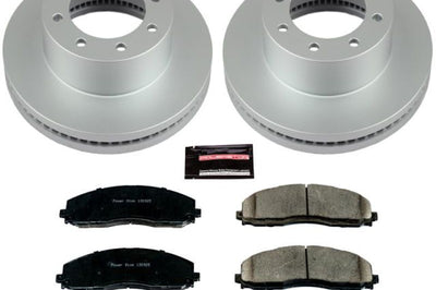 PowerStop Power Stop 13-19 Ford F-250 Super Duty Front Z17 Evolution Geomet Coated Brake Kit - Brakes Rotors & Pads
