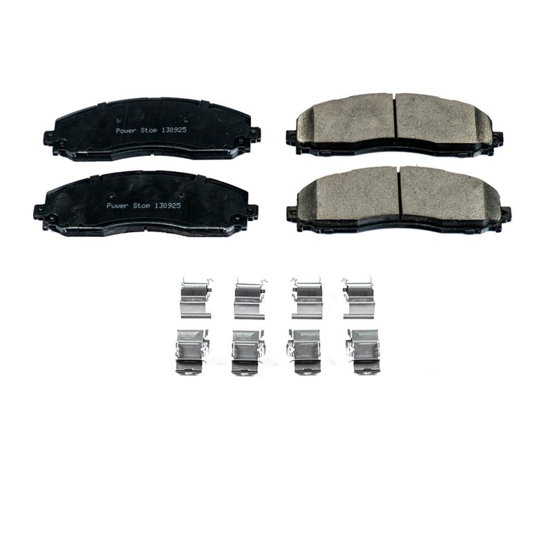PowerStop Power Stop 13-19 Ford F-250 Super Duty Rear Z17 Evolution Ceramic Brake Pads w/Hardware - Brakes Rotors &