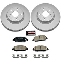 PowerStop Power Stop 13-19 Honda Accord Front Z17 Evolution Geomet Coated Brake Kit - Brakes Rotors & Pads