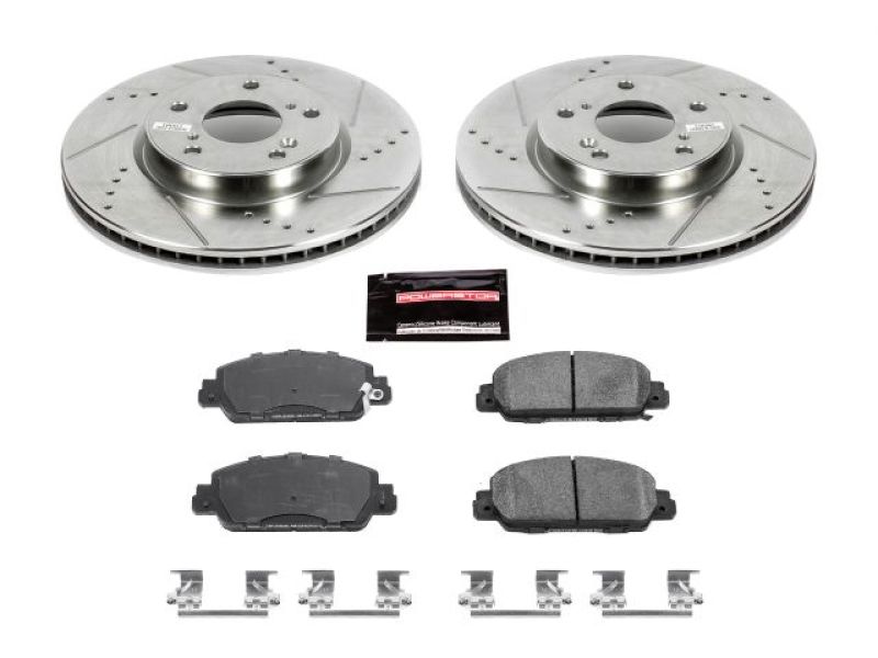 PowerStop Power Stop 13-19 Honda Accord Front Z23 Evolution Sport Brake Kit - Brakes Rotors & Pads