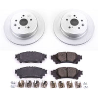 PowerStop Power Stop 13-19 Lexus GS350 Rear Z17 Evolution Geomet Coated Brake Kit - Brakes Rotors & Pads