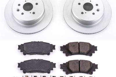 PowerStop Power Stop 13-19 Lexus GS350 Rear Z17 Evolution Geomet Coated Brake Kit - Brakes Rotors & Pads