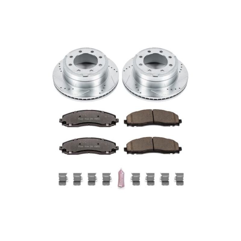 PowerStop Power Stop 13-22 Ford F-350 Super Duty Rear Z36 Truck & Tow Brake Kit - Brakes Rotors Pads