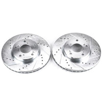 PowerStop Power Stop 14-15 Acura ILX Front Evolution Drilled & Slotted Rotors - Pair - Brakes Pads