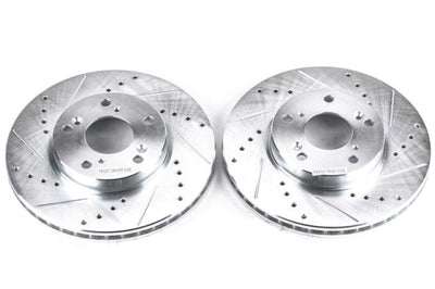 PowerStop Power Stop 14-15 Acura ILX Front Evolution Drilled & Slotted Rotors - Pair - Brakes Pads