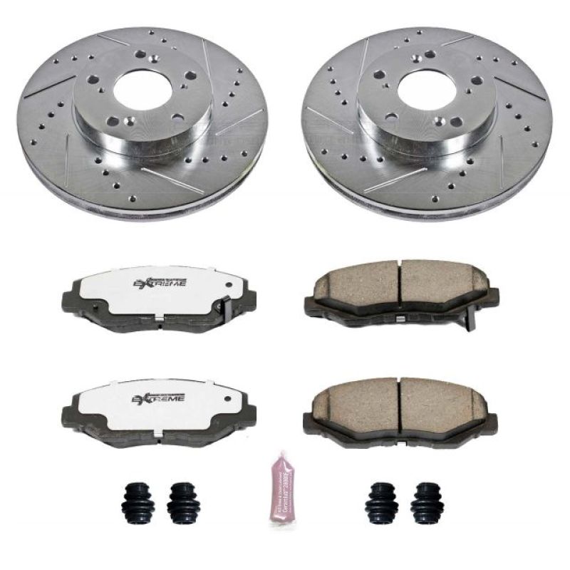 PowerStop Power Stop 14-15 Acura ILX Front Z26 Street Warrior Brake Kit - Brakes Rotors & Pads