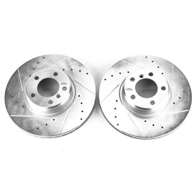 PowerStop Power Stop 14-16 BMW 228i Front Evolution Drilled & Slotted Rotors - Pair - Brakes Pads