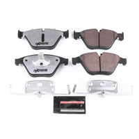 PowerStop Power Stop 14-16 BMW 528i Front Z26 Extreme Street Brake Pads w/Hardware - Brakes Rotors &