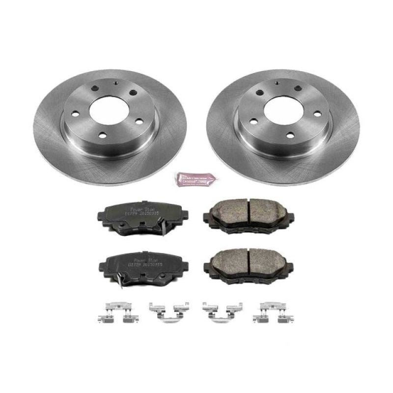 PowerStop Power Stop 14-16 Mazda 3 Rear Autospecialty Brake Kit - Brakes Rotors & Pads