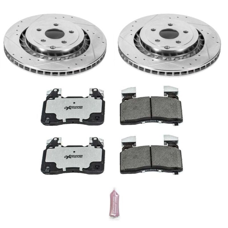 PowerStop Power Stop 14-17 Chevrolet SS Front Z26 Street Warrior Brake Kit - Brakes Rotors & Pads