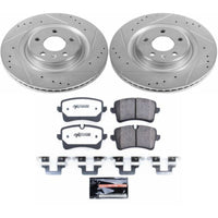 PowerStop Power Stop 14-18 Audi A6 Rear Z26 Street Warrior Brake Kit - Brakes Rotors & Pads