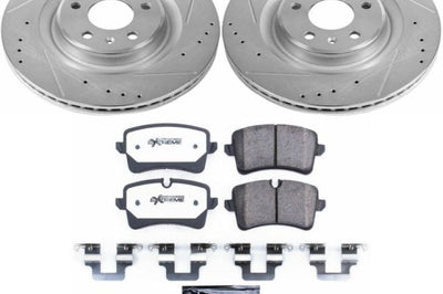 PowerStop Power Stop 14-18 Audi A6 Rear Z26 Street Warrior Brake Kit - Brakes Rotors & Pads