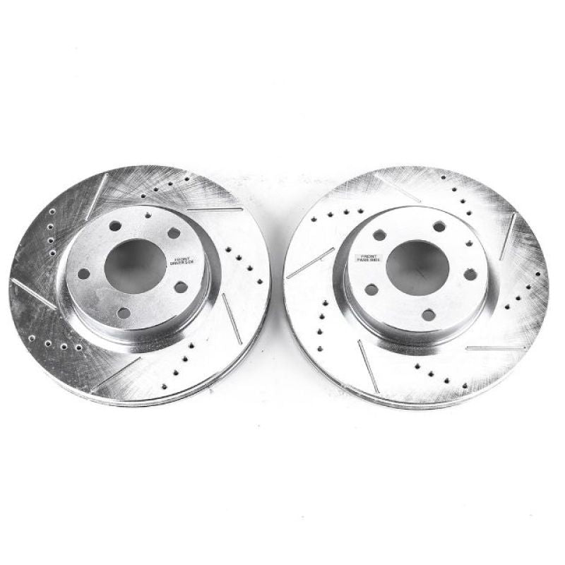 PowerStop Power Stop 14-18 Mazda 3 Front Evolution Drilled & Slotted Rotors - Pair - Brakes Pads