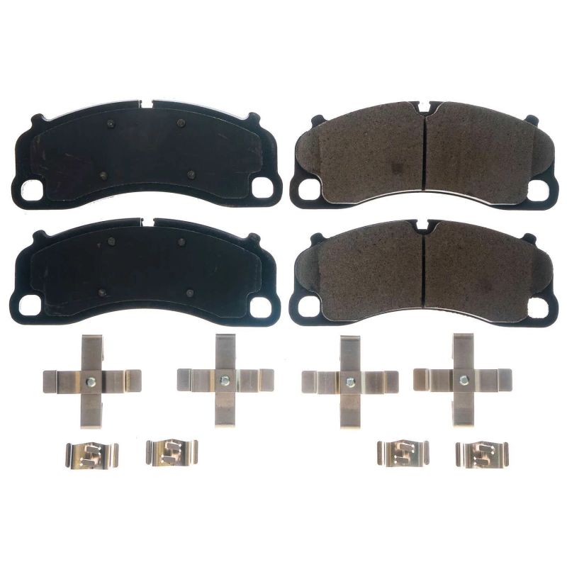 PowerStop Power Stop 14-18 Porsche 911 Front Z17 Evolution Ceramic Brake Pads w/Hardware - Brakes Rotors &