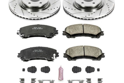 PowerStop Power Stop 14-19 Infiniti Q50 Front Z23 Evolution Sport Brake Kit - Brakes Rotors & Pads