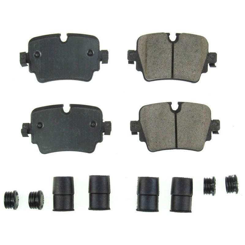 PowerStop Power Stop 14-19 Jaguar F-Type Rear Z17 Evolution Ceramic Brake Pads w/Hardware - Brakes Rotors &