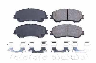 PowerStop Power Stop 14-19 Nissan Rogue Front Z17 Evolution Ceramic Brake Pads w/Hardware - Brakes Rotors &