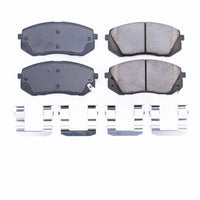 PowerStop Power Stop 15-16 Hyundai Sonata Front Z17 Evolution Ceramic Brake Pads w/Hardware - Brakes Rotors &