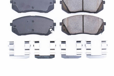 PowerStop Power Stop 15-16 Hyundai Sonata Front Z17 Evolution Ceramic Brake Pads w/Hardware - Brakes Rotors &