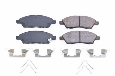 PowerStop Power Stop 15-16 Nissan Micra Front Z17 Evolution Ceramic Brake Pads w/Hardware - Brakes Rotors &