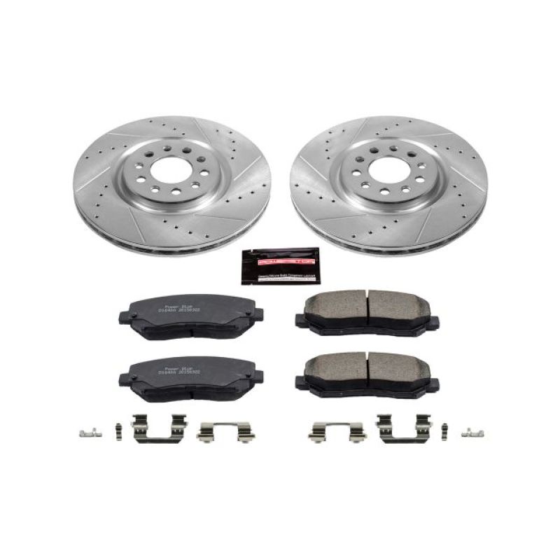 PowerStop Power Stop 15-17 Chrysler 200 Front Z23 Evolution Sport Brake Kit - Brakes Rotors & Pads