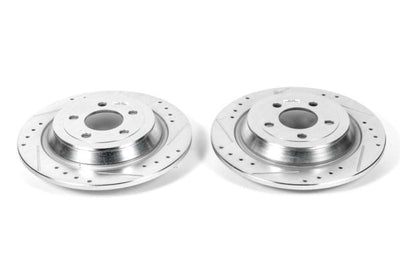 PowerStop Power Stop 15-17 Ford F-150 Rear Evolution Drilled & Slotted Rotors - Pair - Brakes Pads