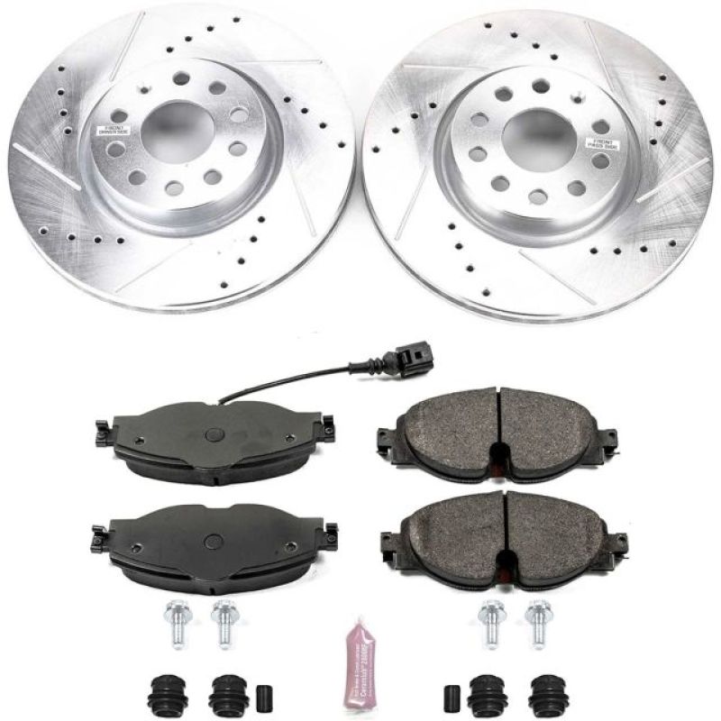 PowerStop Power Stop 15-18 Audi A3 Front Z23 Evolution Sport Brake Kit - Brakes Rotors & Pads