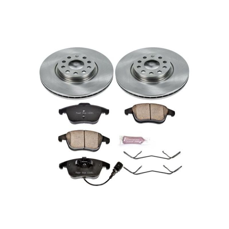 PowerStop Power Stop 15-18 Audi Q3 Front Autospecialty Brake Kit - Brakes Rotors & Pads