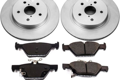 PowerStop Power Stop 15-18 Subaru Legacy Rear Z17 Evolution Geomet Coated Brake Kit - Brakes Rotors & Pads