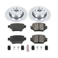 PowerStop Power Stop 15-18 Volkswagen Golf Rear Z23 Evolution Sport Brake Kit - Brakes Rotors & Pads